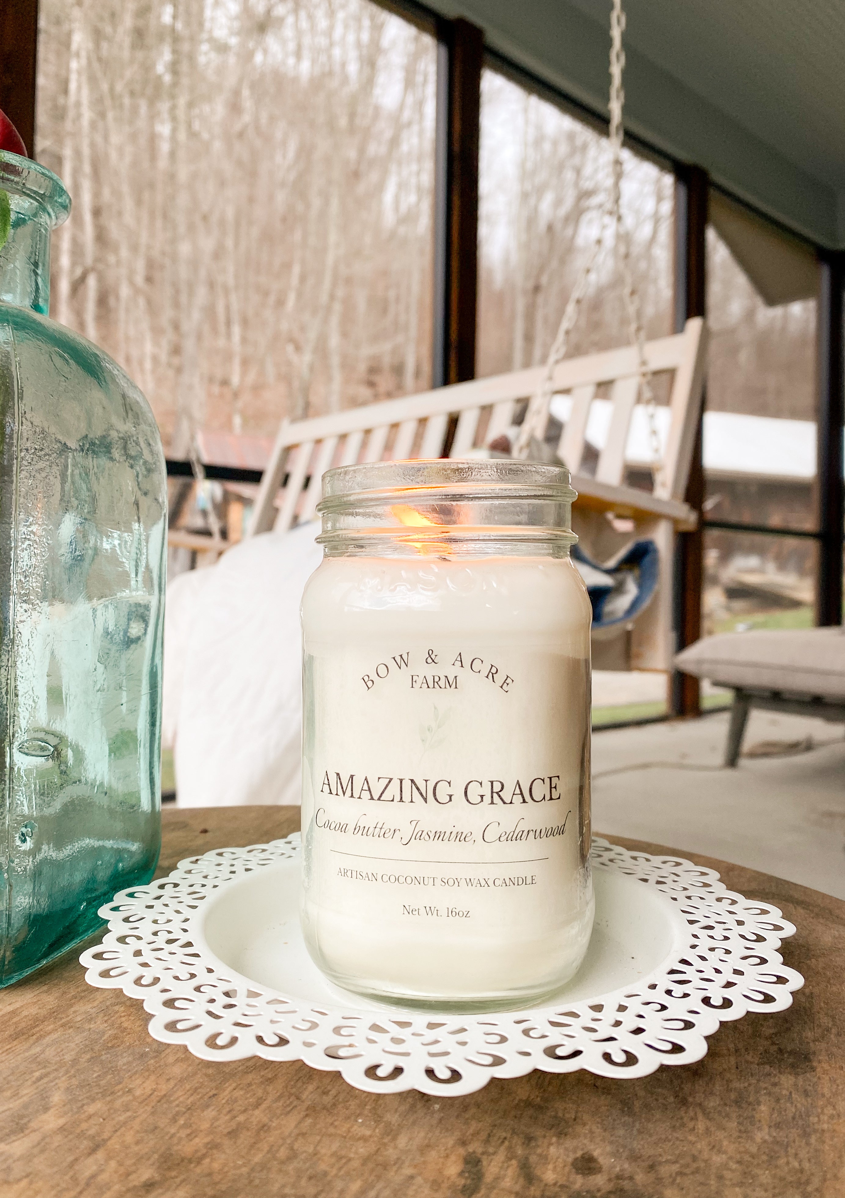 Amazing grace mason jar